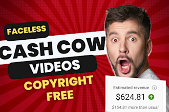 create top 10 faceless cash cow videos