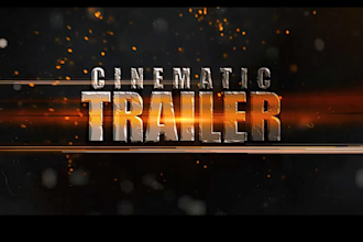 create stunning cinematic trailer promo teaser book video
