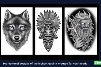 design a professional tattoo in any style adapted for you