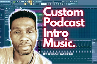 produce hip hop podcast music for your intro