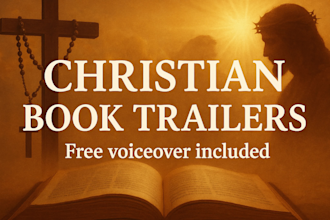 make a divine christian book trailer video