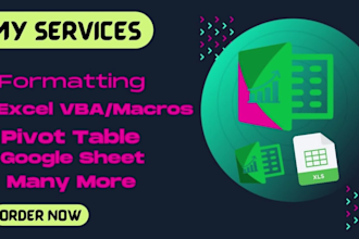do spreadsheet, excel macro, excel vba, dashboard, google sheets