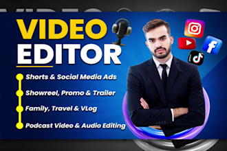do video editing, ads, social media videos, shorts, podcast