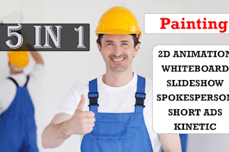 make painting contractor or painter services promo video ad