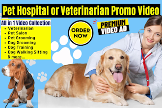 do veterinary care pet care or veterinarian video promo