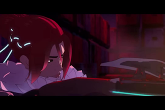make 2d music video cartoon animation japanese fighting anime style 2d animated