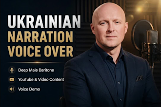 record ukrainian narration for youtube and video content