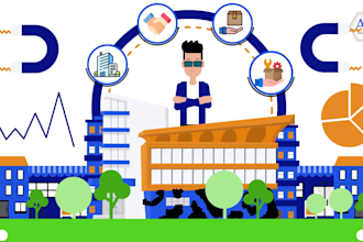 create 2d animated explainer video and character animation