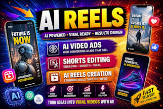 create ai reels, ai reels for tiktok and instagram,  ai video ads