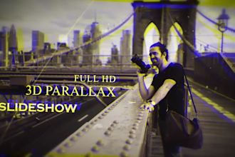 create 3d parallax slideshow with your photos and videos