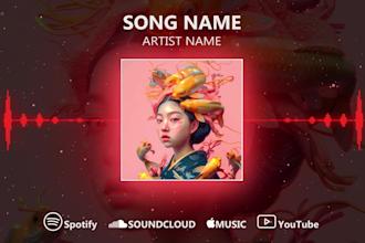 create audio spectrum or music visualizer for your song