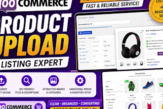 do woocommerce product upload and product listing