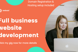 do the full business website development