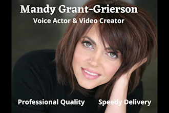 create a female character voiceover