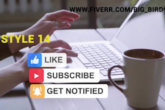 make awesome youtube subscribe and bell animation