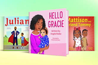 create children illustrations and children book cover