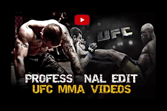 create engaging mma, ufc, combat sports youtube videos