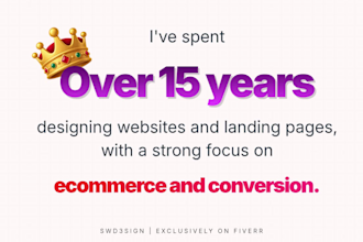do eye catching shopify landing page design, pagefly landing page