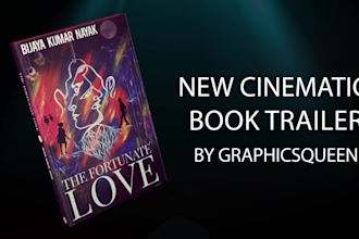 create a cinematic book promo trailer video