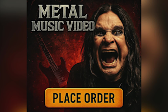 music video editing for rock, metal or solo