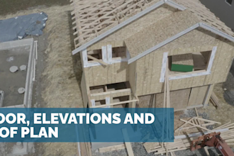 draw architectural blueprint for permit or remodel