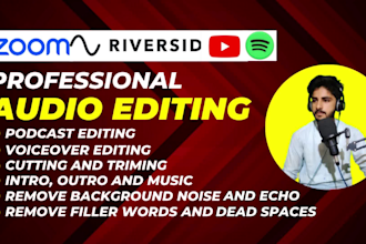 produce podcast audio editing and riverside podcast video editing