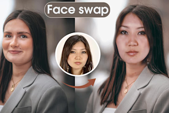 professionally swap faces or change heads in images