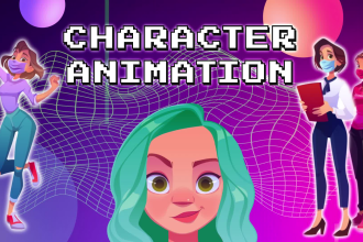 2d character animation video