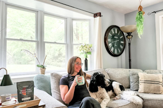 create dog ugc videos with my large female bernedoodle for your brand or product