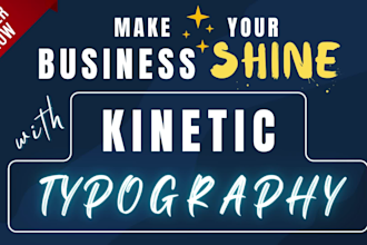create animated kinetic typography video and 2d text animation video