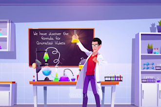 create 2d animation and explainer, infographic or sales videos