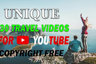create travel videos for youtube channel