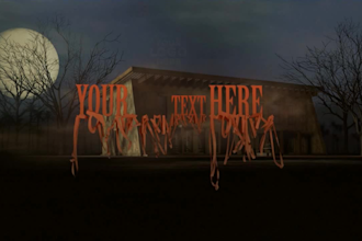 customize scary halloween intro video