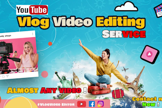 do youtube vlogs and video editing professionally