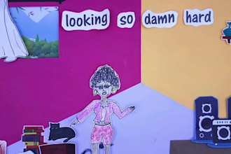 create unique stop motion lyric video