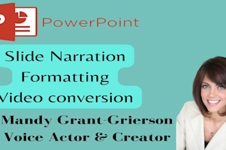 narrate your powerpoint and convert it to video