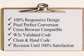 convert figma to html, xd to html, psd to html responsive