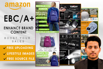 design attractive amazon enhanced brand content ebc a plus content and listings