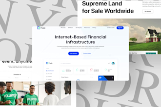 figma landing page ui design, website mockup and figma website design