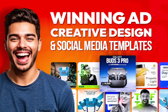 design creative social media posts, facebook ads design, social media templates