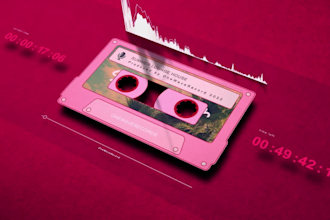 create 6 music visualizer or audio visualizer for instagram or youtube