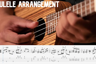 arrange any song of any style on ukulele