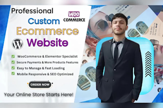 create a professional woocommerce webshop with wordpress