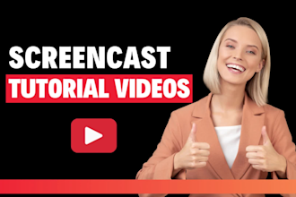 make HD screencast tutorial video or website, app explainer video with voiceover