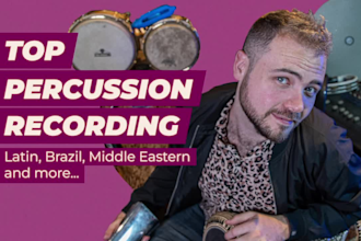 record amazing live percussion for your music