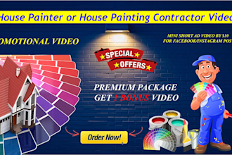 create a painting contractor video or a house painter video