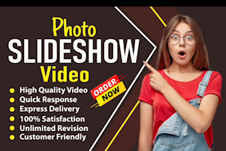 make professional slideshow video up to 500 photos