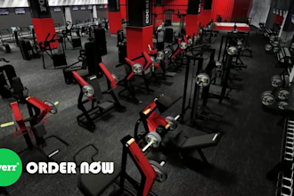 commercial gym interior design, sports facilities