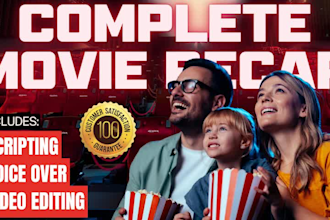 edit complete movie recap, movie summary video