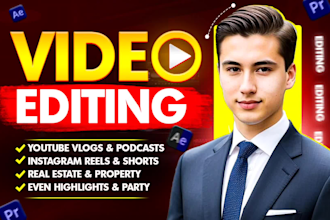 edit vlogs, instagram reels, travel, youtube and all kinds of video editing